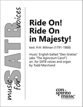 Ride On! Ride On in Majesty! SATB choral sheet music cover